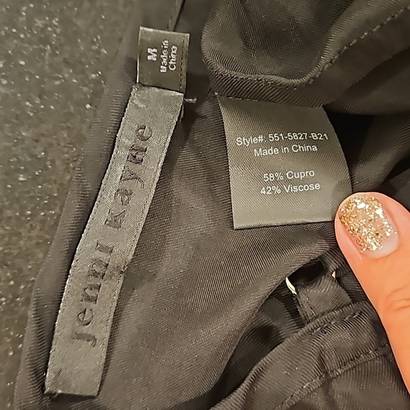 ๐JENNI KAYNE๐ Rio Slip Dress ~ Y2k 90s Satin Black Medium NWOT - Picture 16 of 16